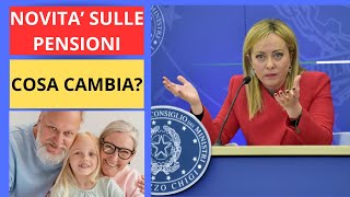 NOVITA SULLE PENSIONI [upl. by Lipsey]