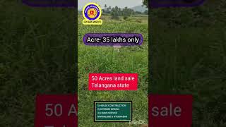 50 Acres land sale  Acre 35 lakhs only  Telangana state [upl. by Schilling329]