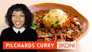 Chef Ntis Easy Curry with Dumplings  Pilchards Sardines Curry with Dombolo [upl. by Gerhan]