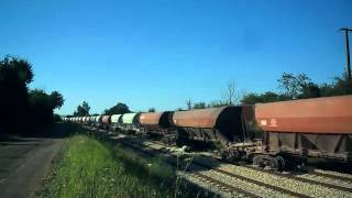 54 Class 66062 avec trémies pour Vignas Klaxon [upl. by Gnoud]