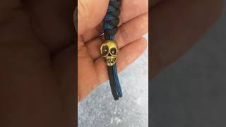 Skull Beads Brass Bead Lanyard Bead Paracord Beads Keychain [upl. by Lapham790]