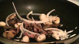 Chinese Beef And Mushroom Chow Mein Authentic Noodle Recipe [upl. by Bedell]