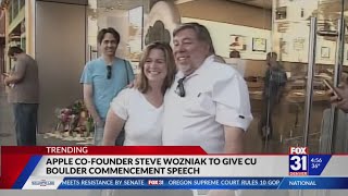 Apple cofounder Steve Wozniak to give CU Boulder commencement speech [upl. by Ahselaf]