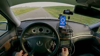 Mercedes E200 CDI W211 Acceleration 0100 remap stage 1 DRAGGYGPS [upl. by Hilary]