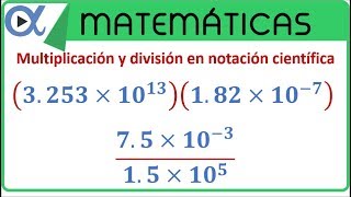 Notación científica multiplicación y división [upl. by Hodosh]