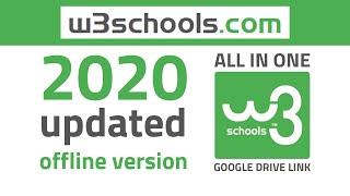 Download w3schools  2020 Updated Version  All in One  Google Drive Link [upl. by Domonic]