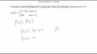 Derivabilidad en un punto [upl. by Andrews431]