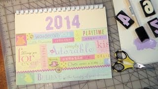 Last Minute Gift Make a Scrapbook Calendar [upl. by Malda]