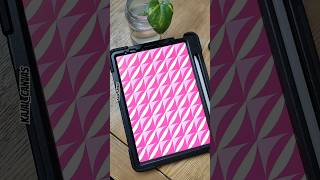 seamless PATTERN in PROCREATE 💖 procreate youtubeshorts pattern shorts [upl. by Li]