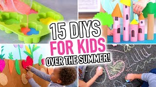 15 DIYs for Kids Who Are Bored Over the Summer  Art Projects for Kids [upl. by Yessej]