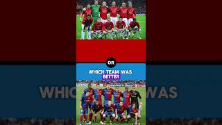 AIG jersey Manchester United vs Unicef jersey Barcelona football ronaldo messi footballquiz [upl. by Annyrb269]