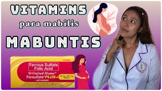 FOLIC ACID AND PREGNANCY TAGALOG  VITAMINS PARA MABILIS MABUNTIS  FOLIC ACID BENEFITS TAGALOG [upl. by Mit]