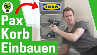 IKEA Pax Netzdrahtkorb Einbauen ✅ GENIALE ANLEITUNG Wie Komplement Drahtkorb für Schrank Montieren [upl. by Renckens]