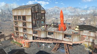 Fallout 4  RED ROCKET TRUCK STOP  Settlement build tour  NO MODS [upl. by Oap212]