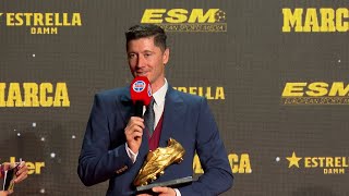 Lewandowski recibe la Bota de Oro [upl. by Panchito559]