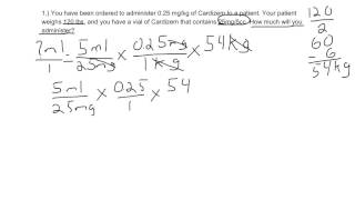 Paramedic WeightBased Amount Calculation Cardizem [upl. by Xer836]