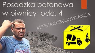 Posadzka betonowa w piwnicy odc4  lifehackibudowlanca [upl. by Notlek859]