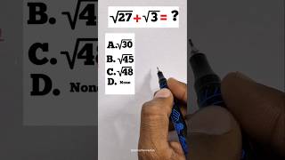 √27  √3 Simplified in Seconds  maths mathstricks mathematics [upl. by Ycnej]