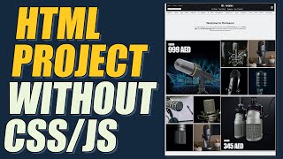 Learn HTML by creating professional website only in HTML  NO CSS  NO JAVASCRIPT  UrduHindi [upl. by Ettenna303]