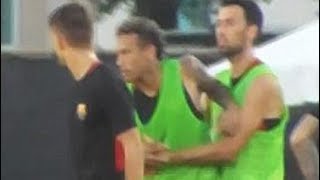 Neymar se pelea con Semedo y abandona el entrenamiento [upl. by Tedd]