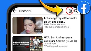 Ver y BORRAR HISTORIAL DE VIDEOS VISTOS en Facebook 2024 [upl. by Eintirb]