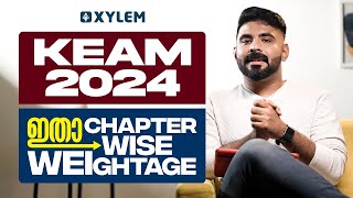 KEAM 2024 Chapter Wise Weightage ഇതാ  Xylem KEAM [upl. by Eninnej]