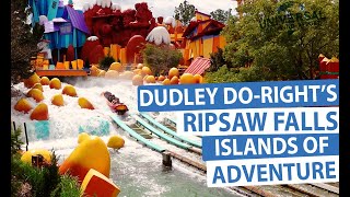 Dudley DoRights Ripsaw Falls at Islands of Adventure  Universal Orlando [upl. by Nofets]