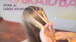 1 Basic braid tutorials simple French braid by The Braid Bar [upl. by Olzsal]