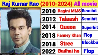 Raj Kumar Rao 20102024 All movie list Rajkumar Rao flop and hit all movie list Rajkumar Rao movie [upl. by Ambler675]