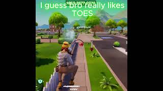 TOES shorts gaming YT fortnite [upl. by Odlavso]