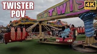 Twister POV 4K 60FPS Fantasy Island Scrambler with an INSANE Cycle  NonCopyright [upl. by Agripina]