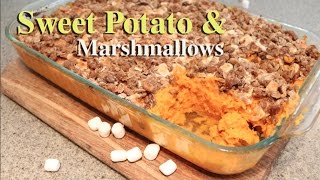 Sweet Potato and Marshmallow Casserole Caserola de Camote How To [upl. by Christoforo]