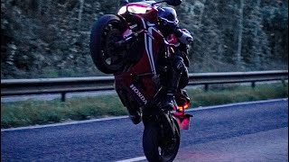 How to wheelie for beginners  Honda cbr 650r [upl. by Synn]