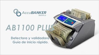 AB1100 PLUS AccuBANKER guía de inicio rápido [upl. by Rehpatsirhc]