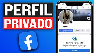 Cómo Poner mi PERFIL de FACEBOOK Totalmente PRIVADO 2024 Restringir Perfil [upl. by Pavior968]