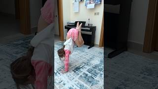 Practicing handstand in gymnastics [upl. by Dodge]