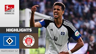 Glatzel Decides City Derby  Hamburger SV  FC St Pauli  Highlights  MD 32  Bundesliga 2 2324 [upl. by Ymaral708]