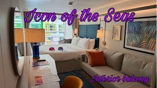 Icon of the Seas  Room Tour  Infinite Central Park Balcony 12245 [upl. by Ecyned330]