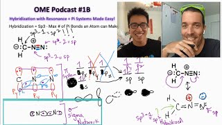 Tricky Diazomethane Hybridization amp Resonance Made Easy  OME Pod Ep 1B Organic Chemistry [upl. by Nostaw]