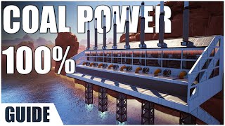 Efficient Coal Power Plant Layouts  Satisfactory Game [upl. by Nedmac]