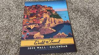 Americanflat 2025 Wall Calendar  World Travel Poster Design  Product Review [upl. by Egres781]