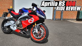 202324 Aprilia RS 660  First Impressions Ride Review [upl. by Cob272]