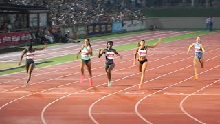 Tamara CLARK vs Shashalee FORBES and Dalia KADDARI  200m Woman  Bellinzona Gala dei Castelli [upl. by Euqina]