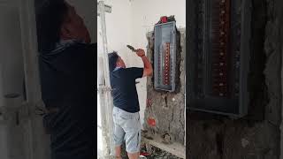 Install of panelboard for electrical [upl. by Ysied489]