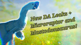 Roblox Dinosaur Arcade  New Leaks  Microraptor and Mastodonsaurus confirmed for DA [upl. by Aiksas]