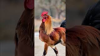 Galloping feathers 🐎🐓 HorseRooster HybridHustle FarmFusion RoosterStyle [upl. by Bjorn]