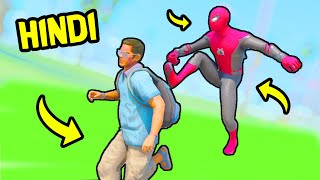 🕷️ SPIDERMAN Mod in GTA 5  Hindi Funny Moments  Hitesh KS [upl. by Nnewg228]