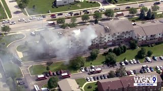 Firefighters battle fire at senior living apartments in Schaumburg [upl. by Erie]