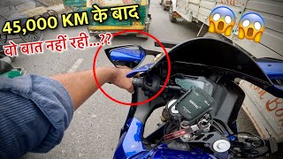 45000KM DONE YAMAHA R15 V4 HARD AND FAST RIDE REVIEW  PERFORMANCE TEST [upl. by Aplihs]