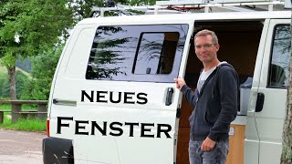 mein Camper bekommt ein Schiebefenster  Dachfenster nochmal aus und einbauen  Ben am Leben [upl. by Edya]